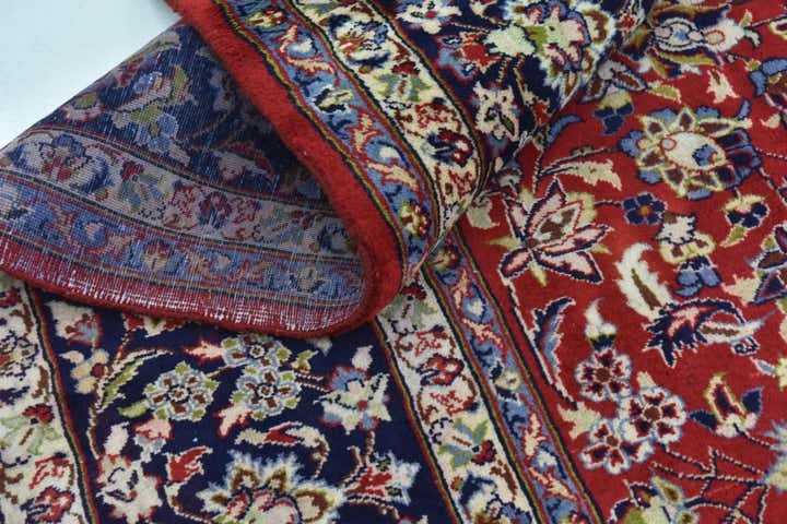 9' 8 x 13' 4 Hand Knotted Isfahan Persian Wool Rug