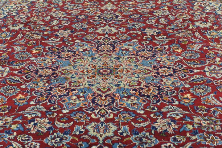 9' 7 x 13' Hand Knotted Isfahan Persian Wool Rug
