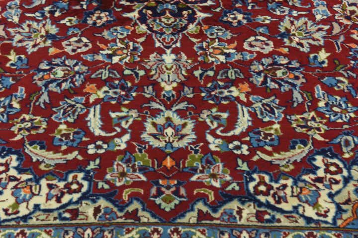 9' 7 x 13' Hand Knotted Isfahan Persian Wool Rug