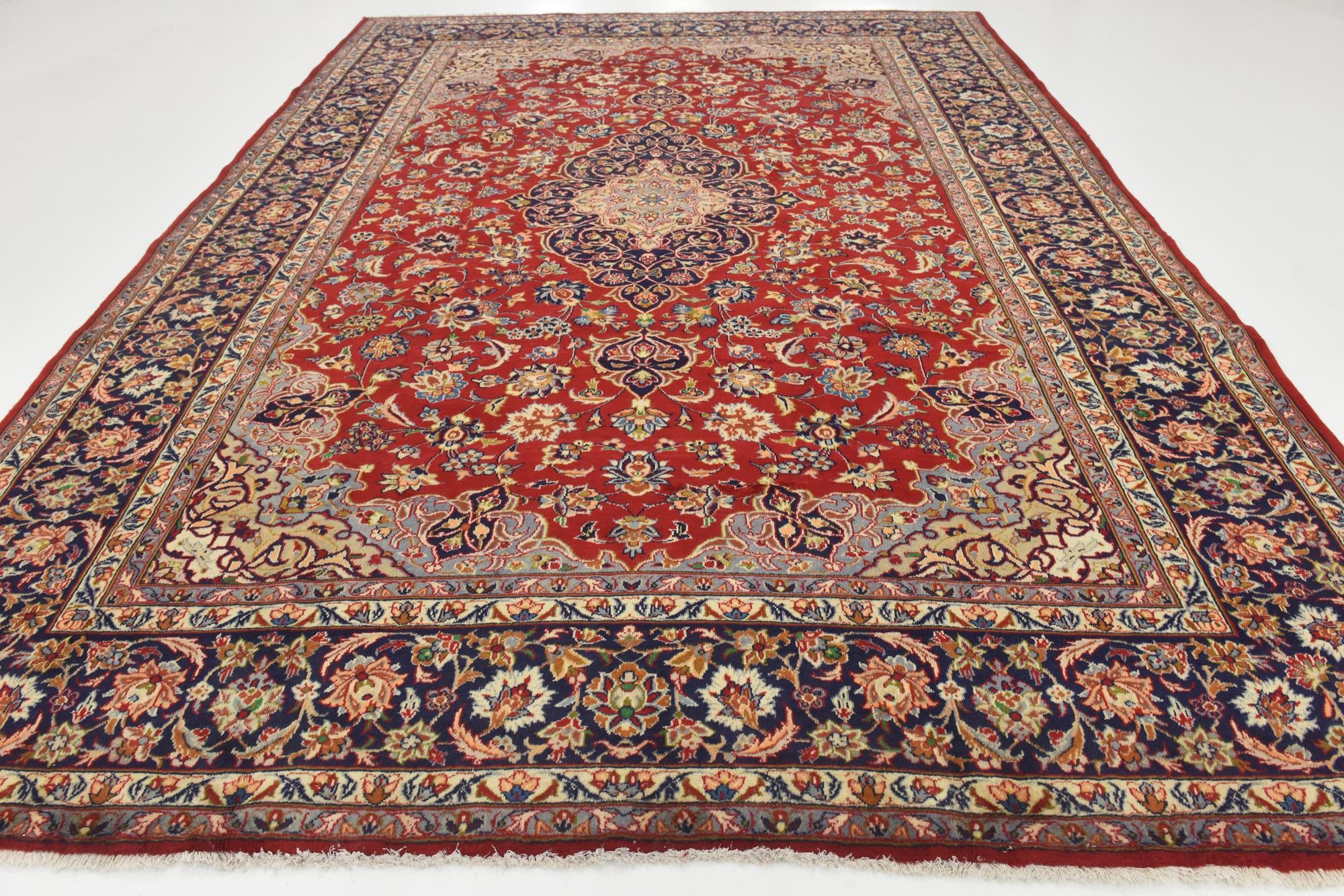 295cm x 405cm anudado a mano Isfahan Alfombra Persa Lana