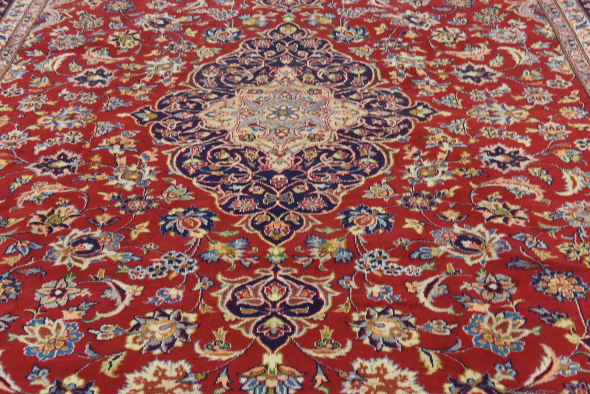 295cm x 405cm anudado a mano Isfahan Alfombra Persa Lana