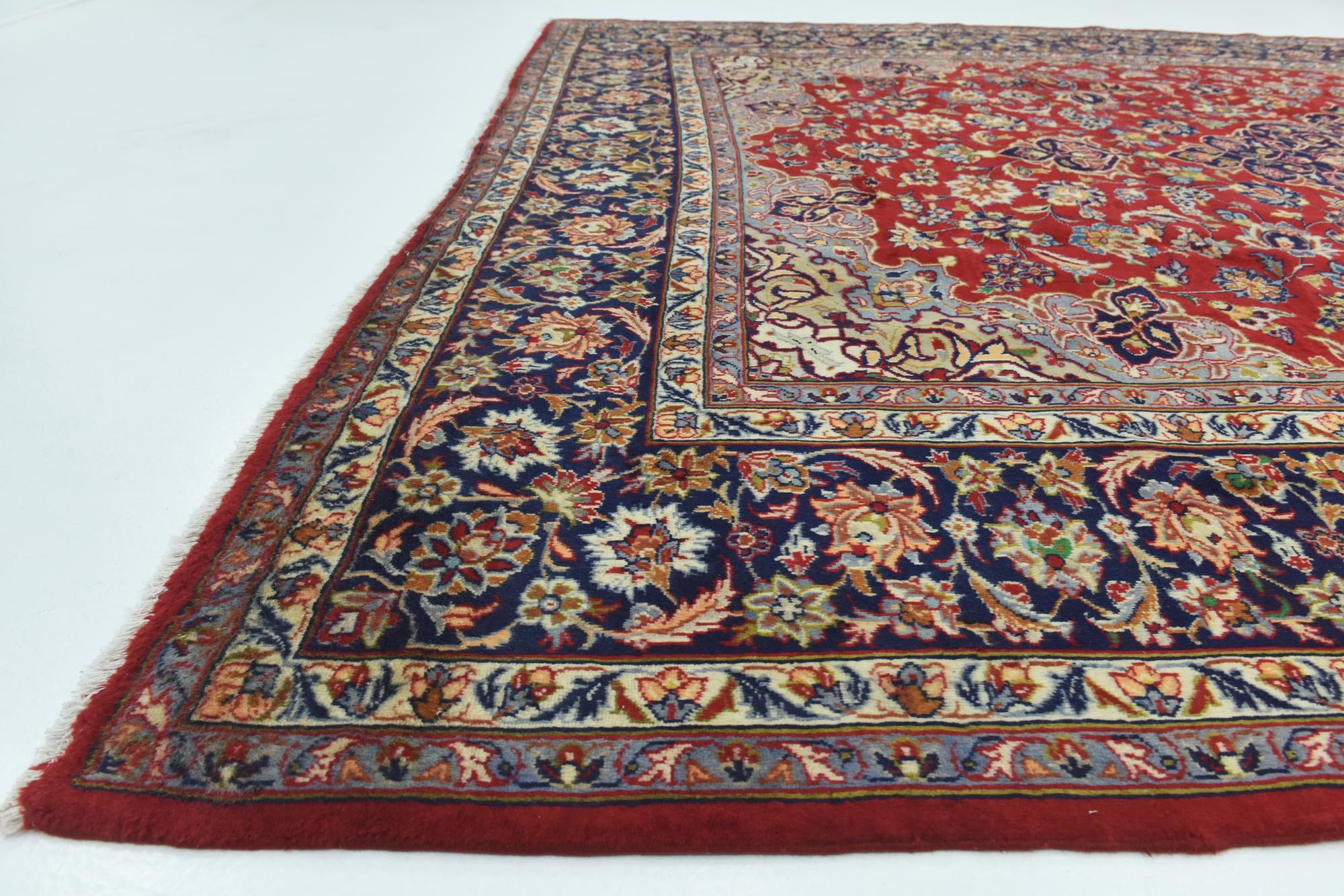 295cm x 405cm anudado a mano Isfahan Alfombra Persa Lana