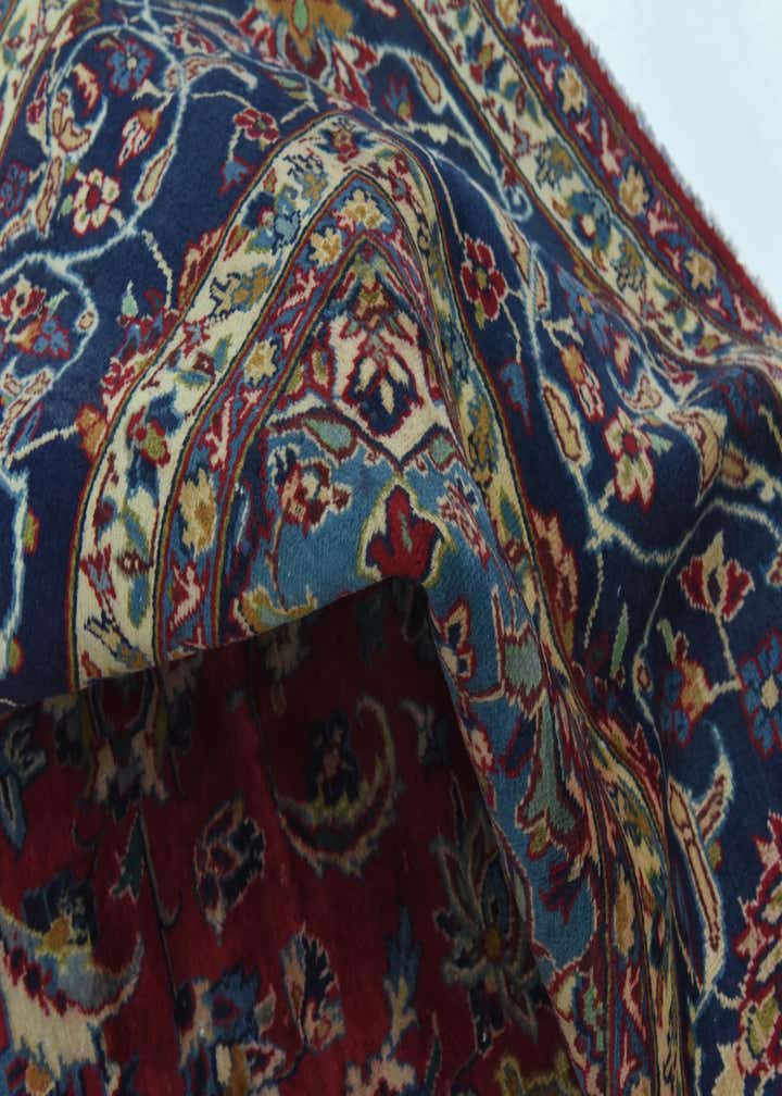 9' 8 x 13' 9 Hand Knotted Isfahan Persian Wool Rug