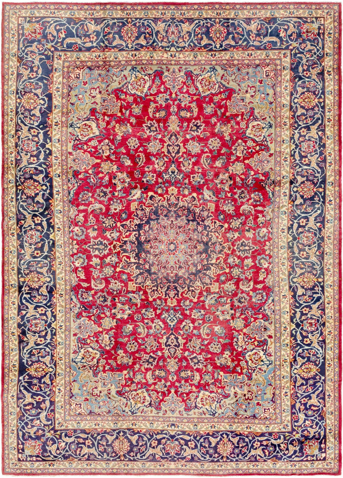 295cm x 420cm anudado a mano Isfahan Alfombra Persa Lana