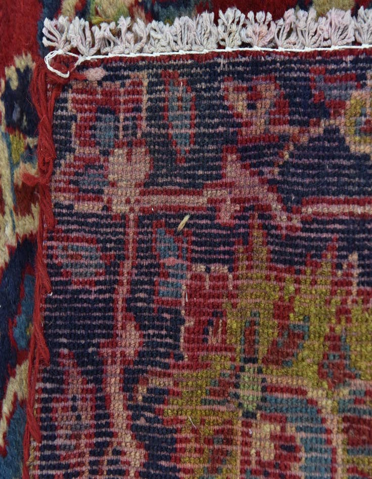 Detail image of 8' 9 x 13'  Hand Knotted Isfahan Persian Wool Rug