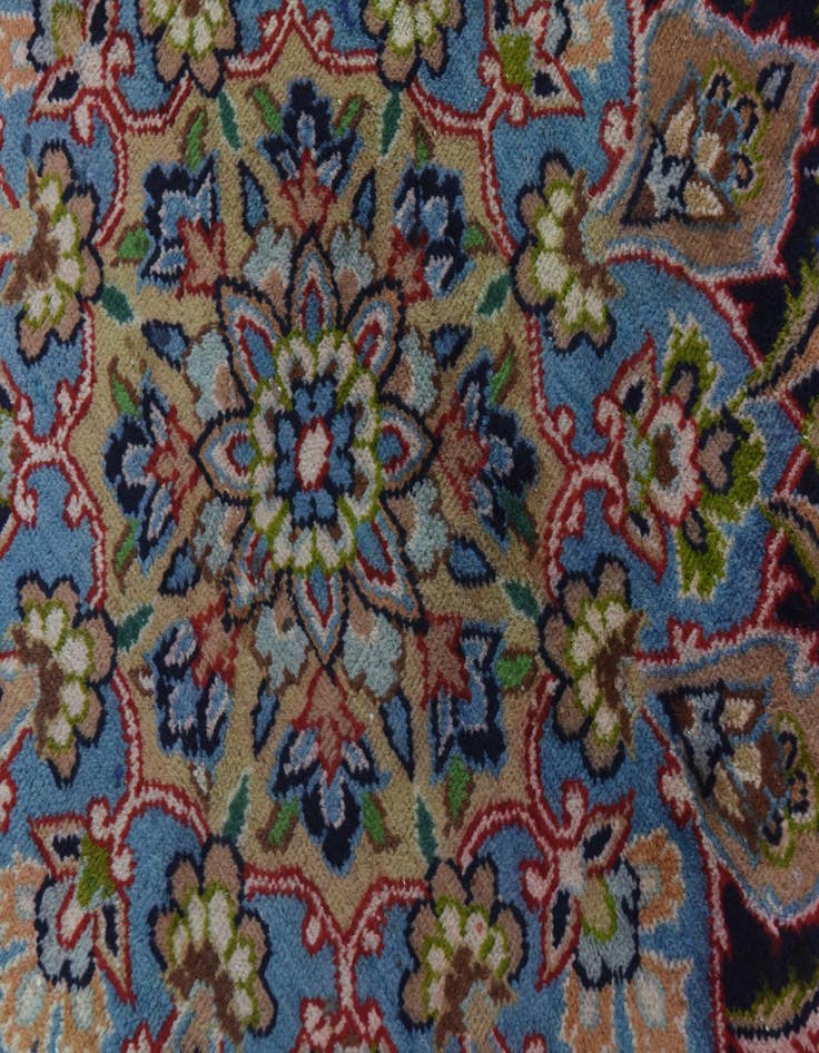 Detail image of 9' x 13'  Hand Knotted Isfahan Persian Wool Rug