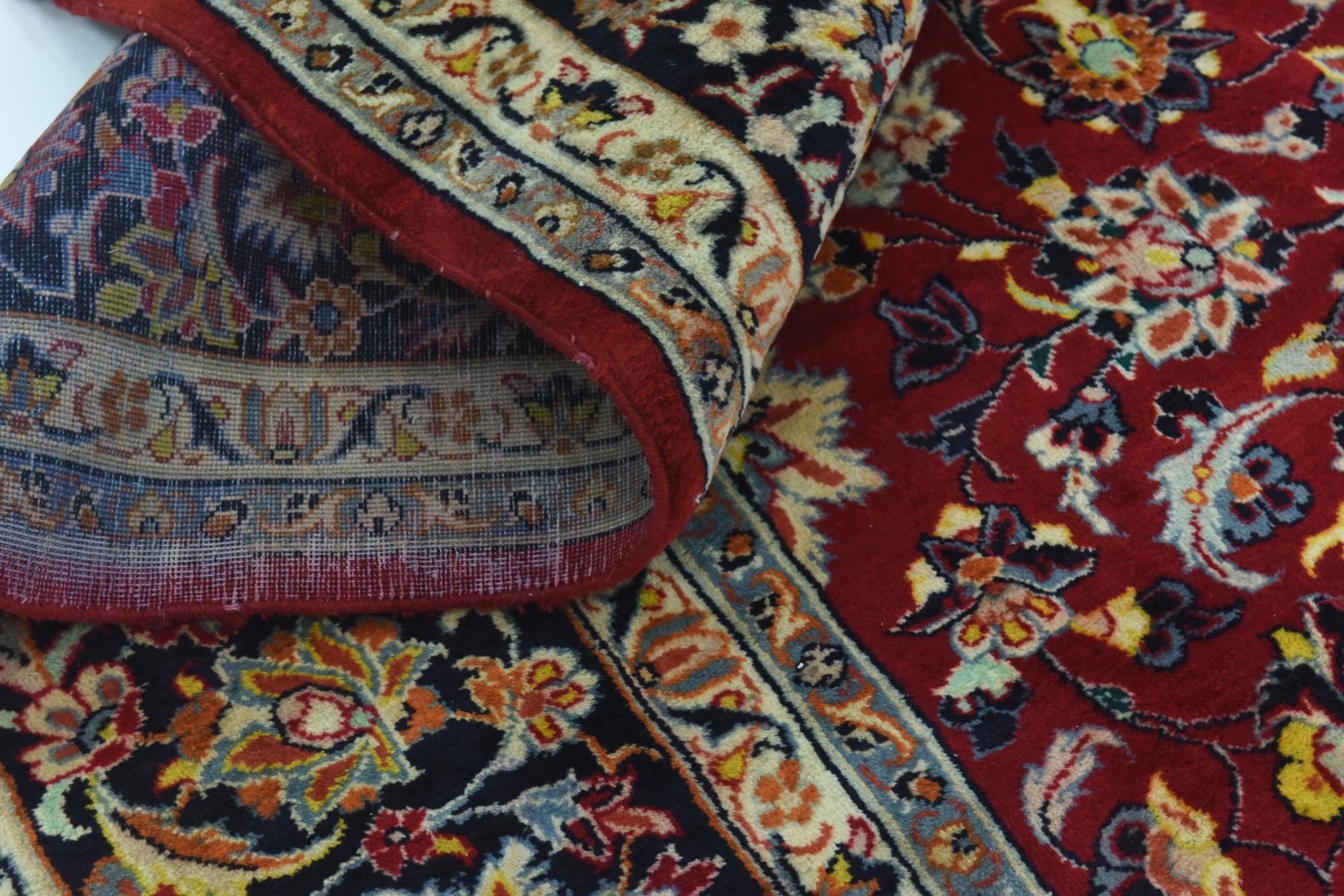 9' 10 x 13' 4 Hand Knotted Isfahan Persian Wool Rug