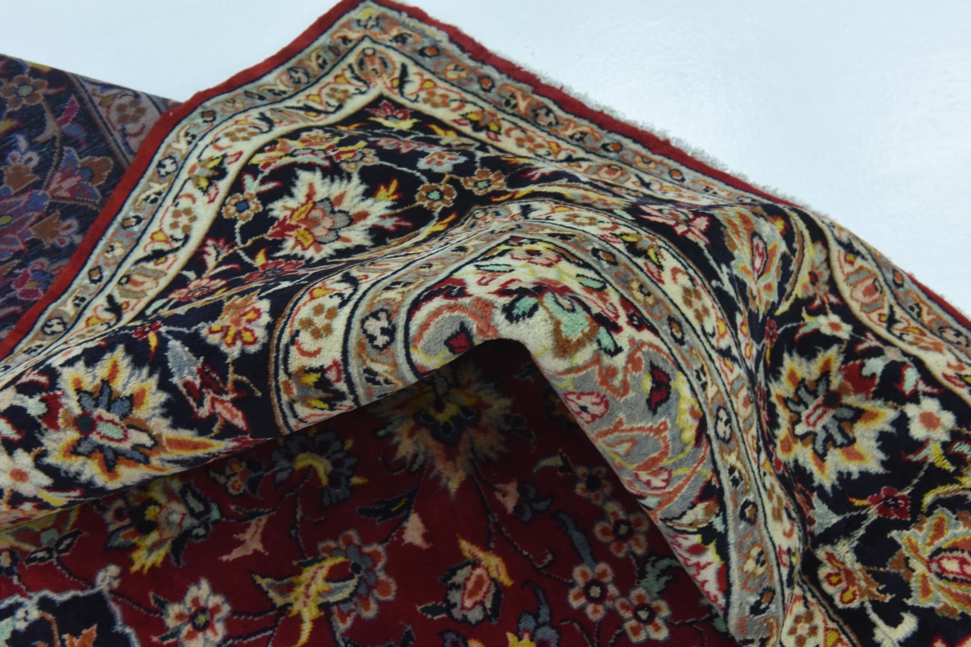9' 10 x 13' 4 Hand Knotted Isfahan Persian Wool Rug