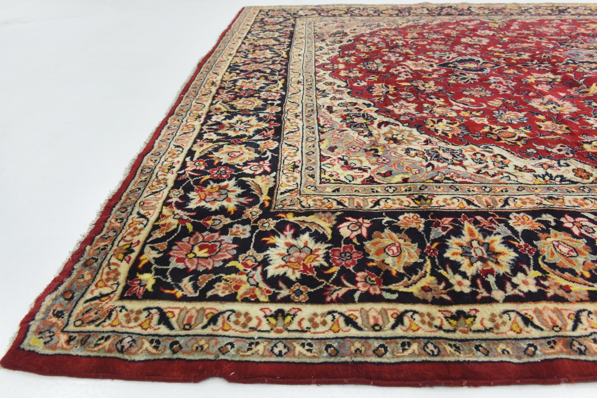9' 10 x 13' 4 Hand Knotted Isfahan Persian Wool Rug