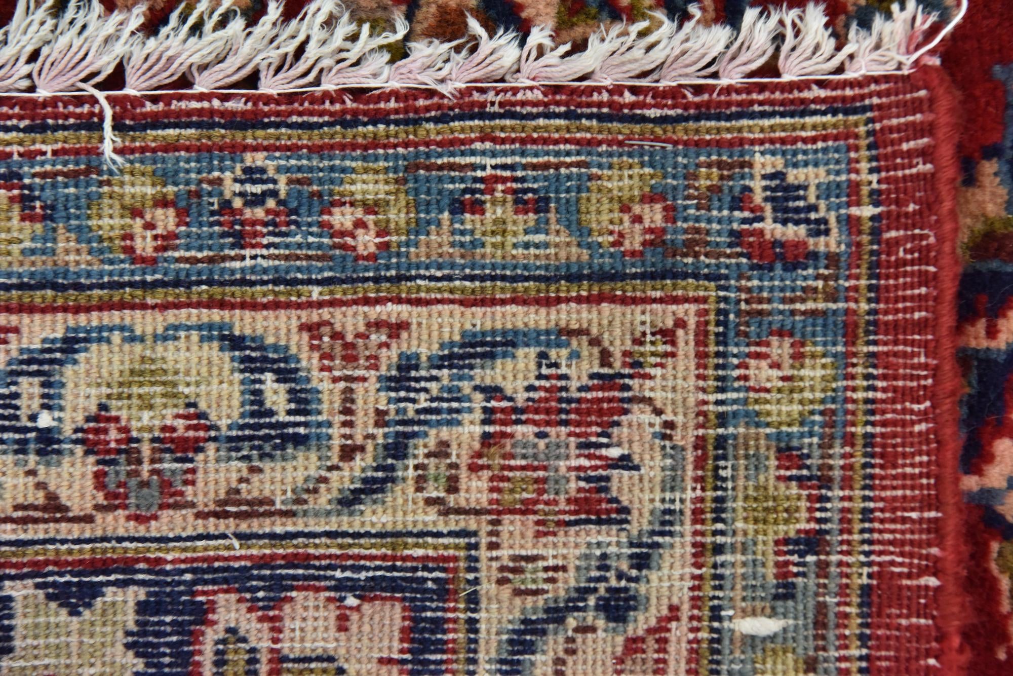 9' 9 x 13' Hand Knotted Isfahan Persian Wool Rug