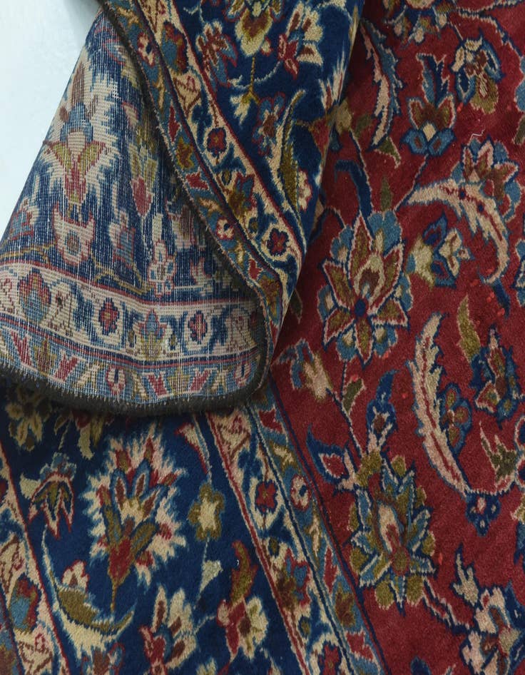 Detail image of 8' 10 x 13' 3  Hand Knotted Isfahan Persian Wool Rug