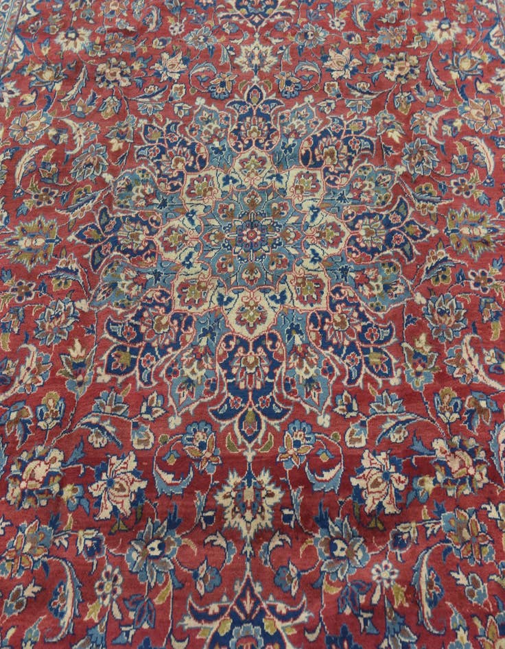 Detail image of 8' 10 x 13' 3  Hand Knotted Isfahan Persian Wool Rug