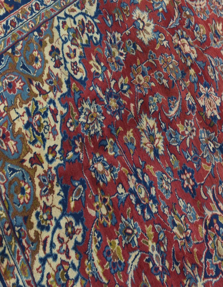 Detail image of 8' 10 x 13' 3  Hand Knotted Isfahan Persian Wool Rug