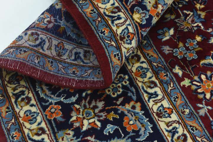 9' 8 x 13' 5 Hand Knotted Isfahan Persian Wool Rug