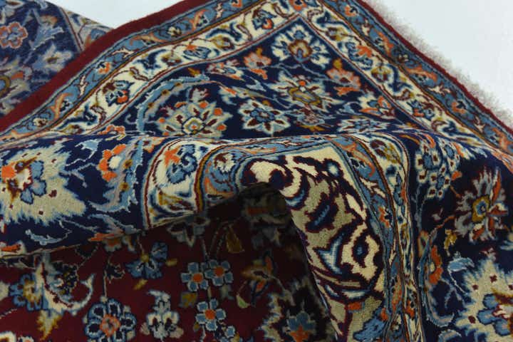 9' 8 x 13' 5 Hand Knotted Isfahan Persian Wool Rug