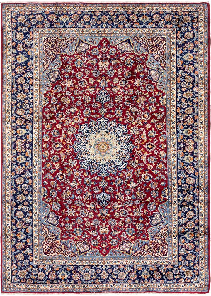 9' 8 x 13' 5 Hand Knotted Isfahan Persian Wool Rug