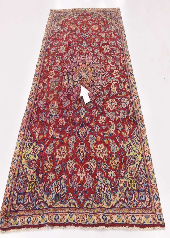 5' 7 x 8' 8 Hand Knotted Isfahan Persian Wool Rug