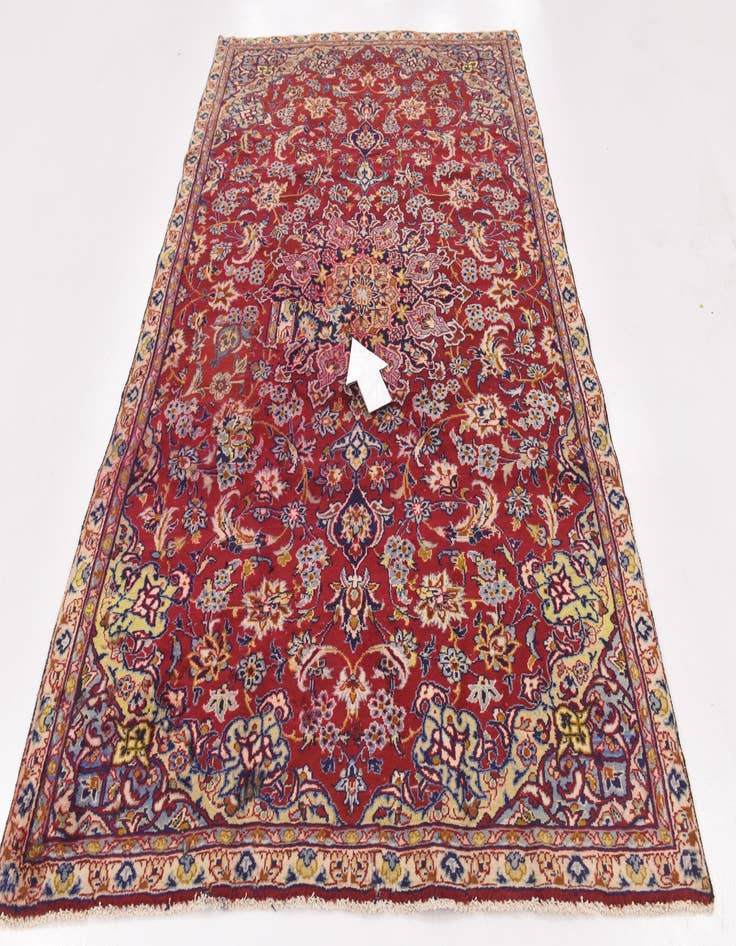 Detail image of 5' 7 x 8' 8 Hand Knotted Isfahan Persian Wool Rug