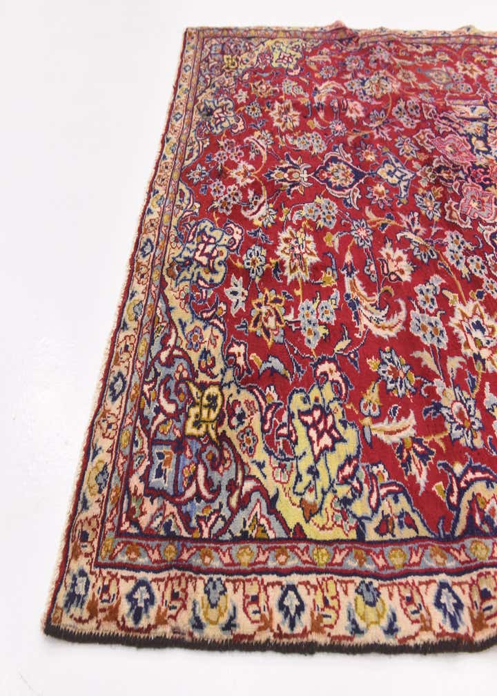 5' 7 x 8' 8 Hand Knotted Isfahan Persian Wool Rug