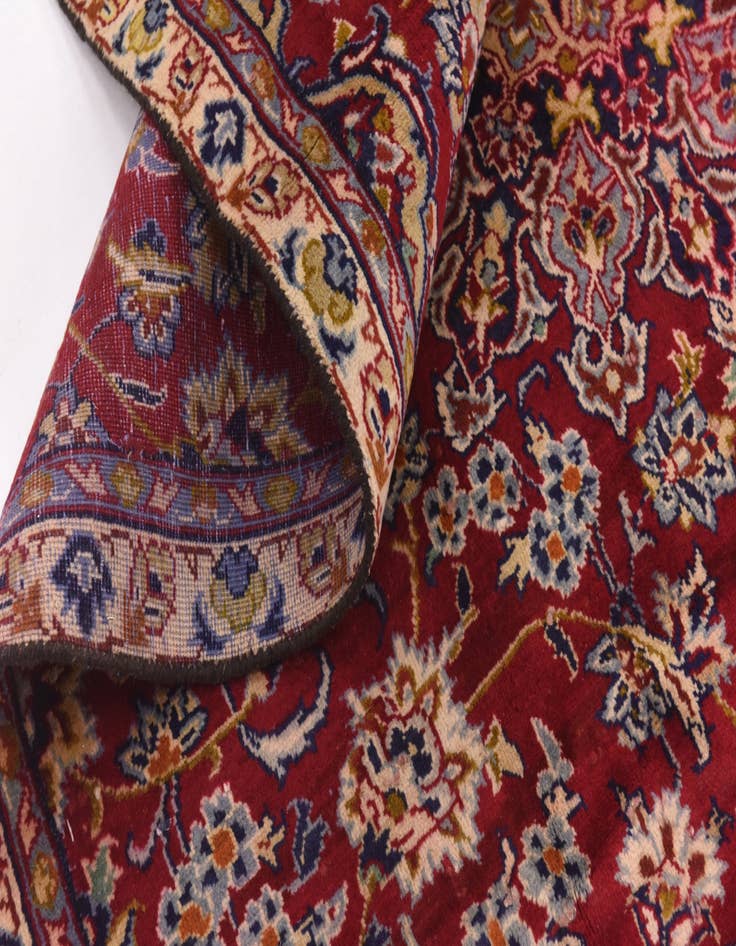 Detail image of 5' 7 x 8' 8 Hand Knotted Isfahan Persian Wool Rug