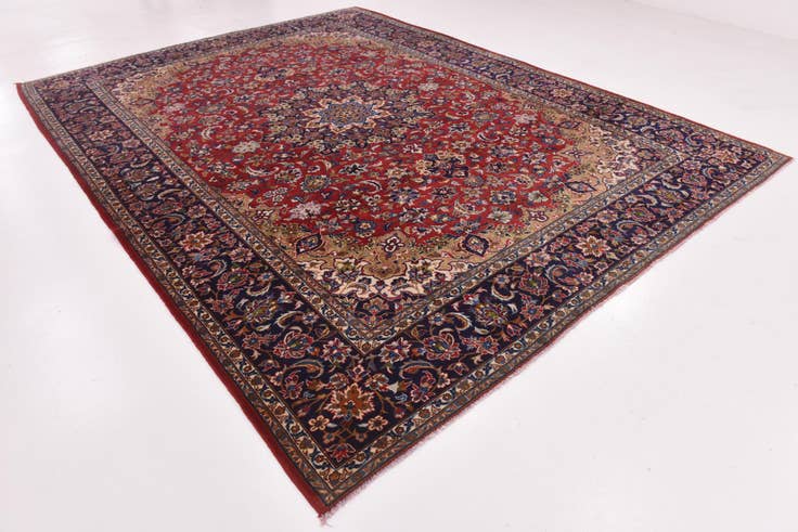 Detail image of 300cm x 395cm anudado a mano Isfahan Alfombra Persa Lana