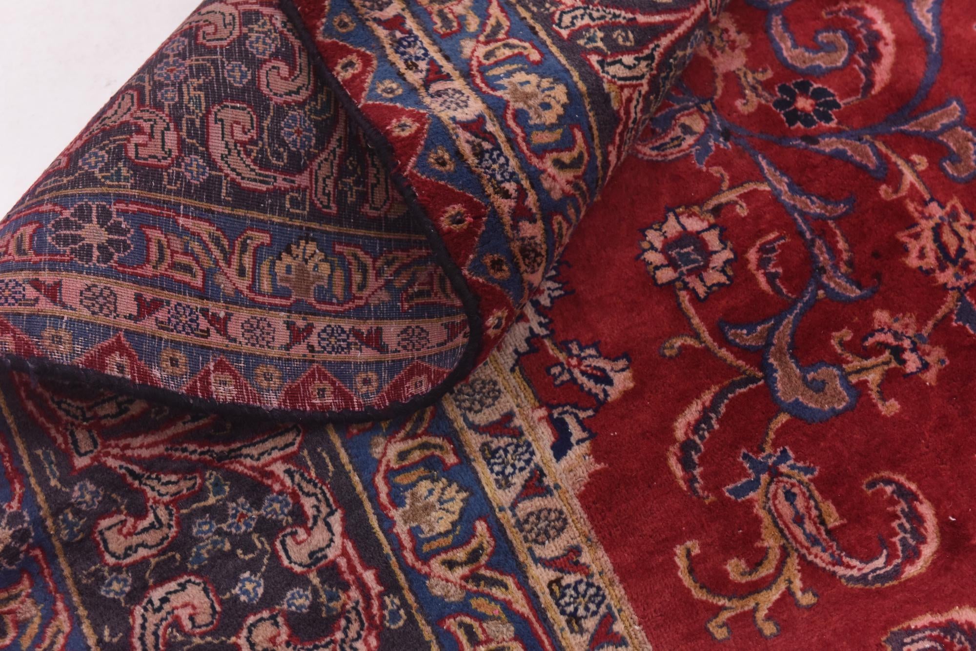 9' 8 x 13' Hand Knotted Isfahan Persian Wool Rug