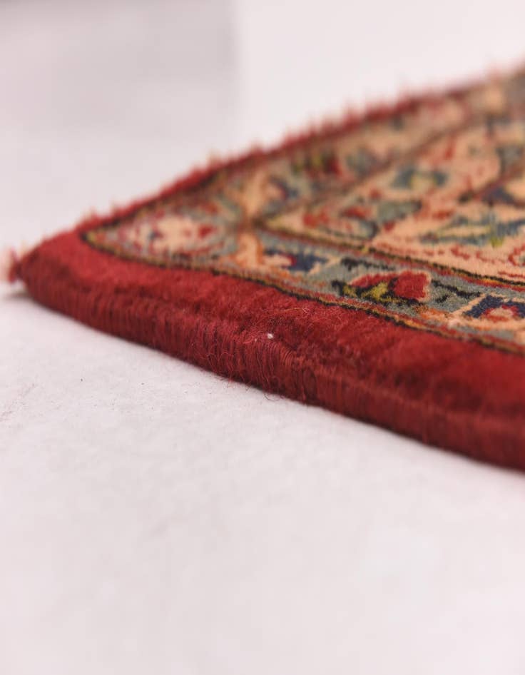 Detail image of 9' 8 x 13'  Hand Knotted Isfahan Persian Wool Rug