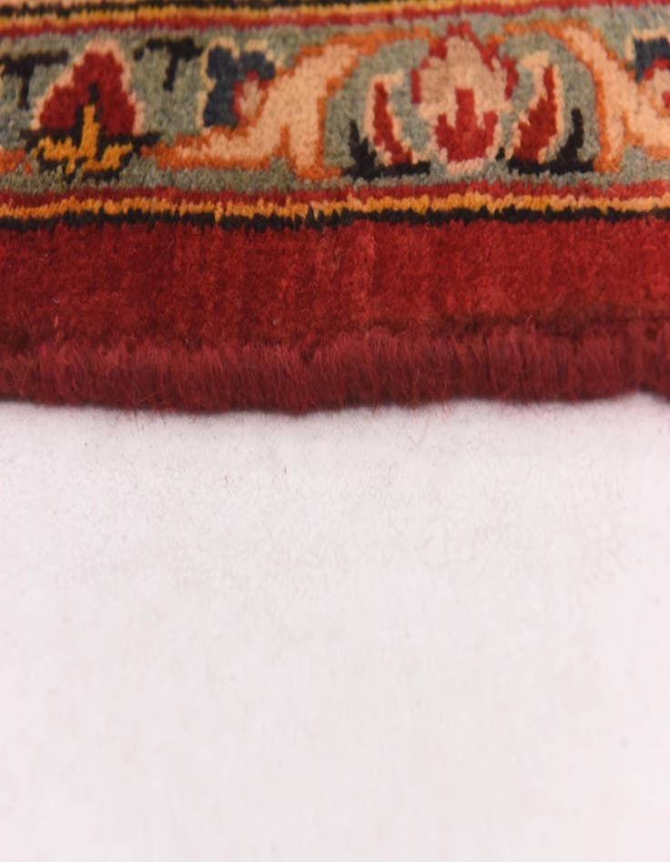 Detail image of 9' 8 x 13'  Hand Knotted Isfahan Persian Wool Rug