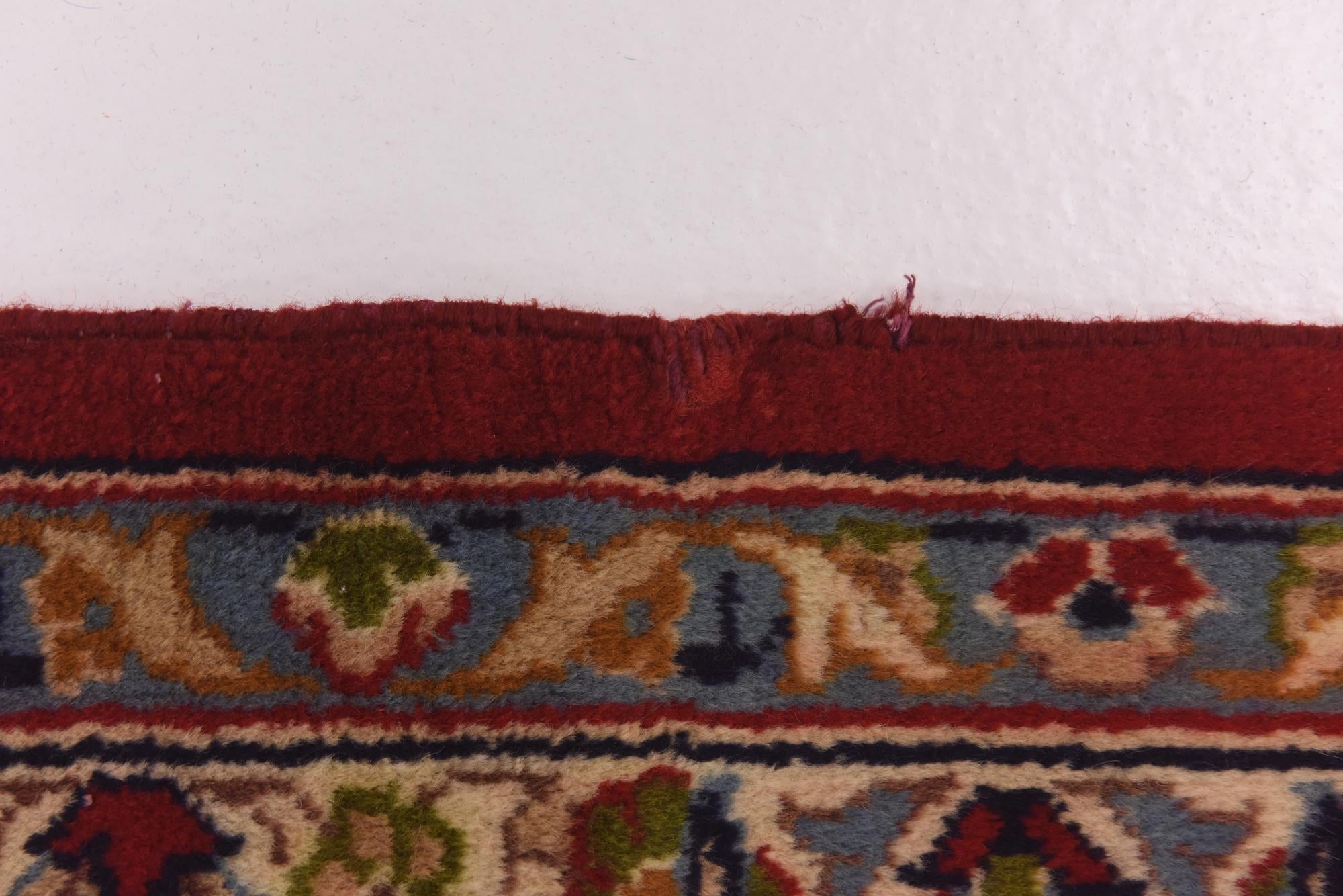 9' 10 x 13' 2 Hand Knotted Isfahan Persian Wool Rug