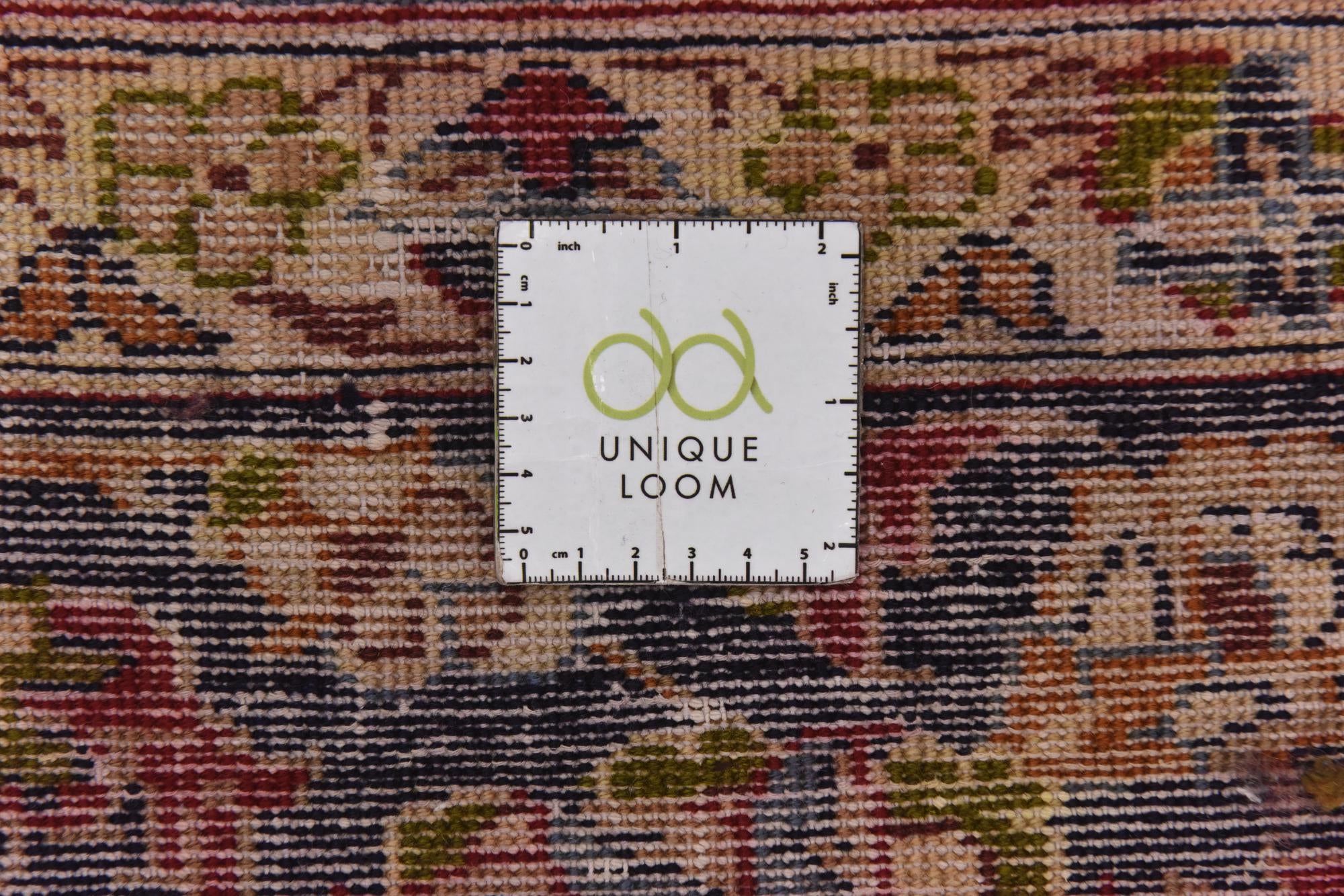 9' 10 x 13' 2 Hand Knotted Isfahan Persian Wool Rug