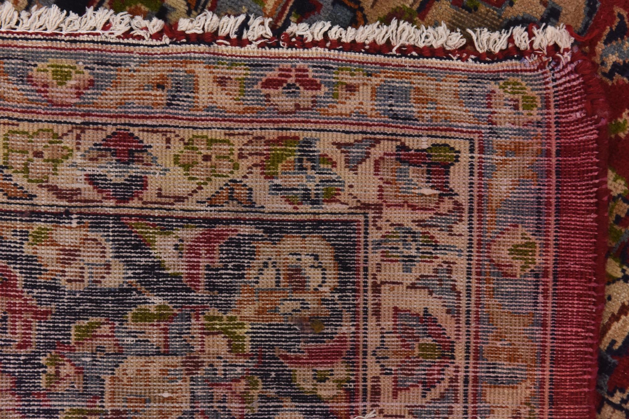 9' 10 x 13' 2 Hand Knotted Isfahan Persian Wool Rug
