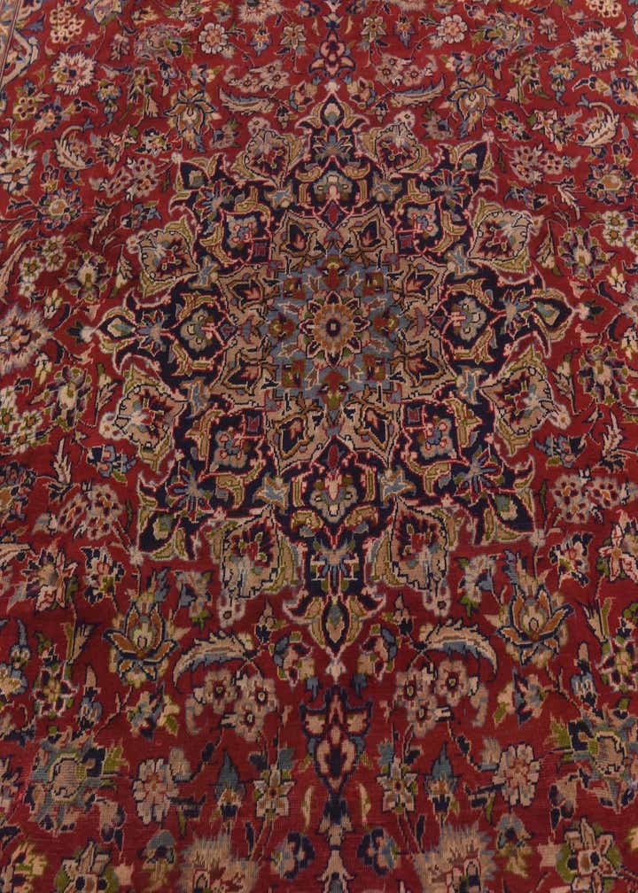 9' 10 x 13' 2 Hand Knotted Isfahan Persian Wool Rug