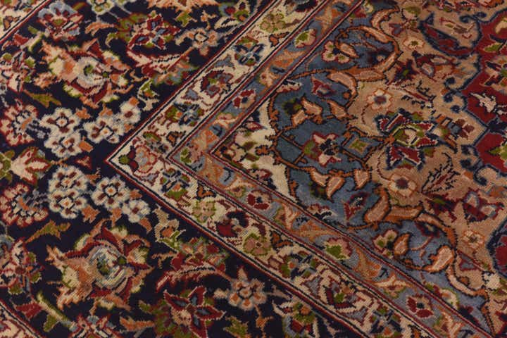 9' 10 x 13' 2 Hand Knotted Isfahan Persian Wool Rug