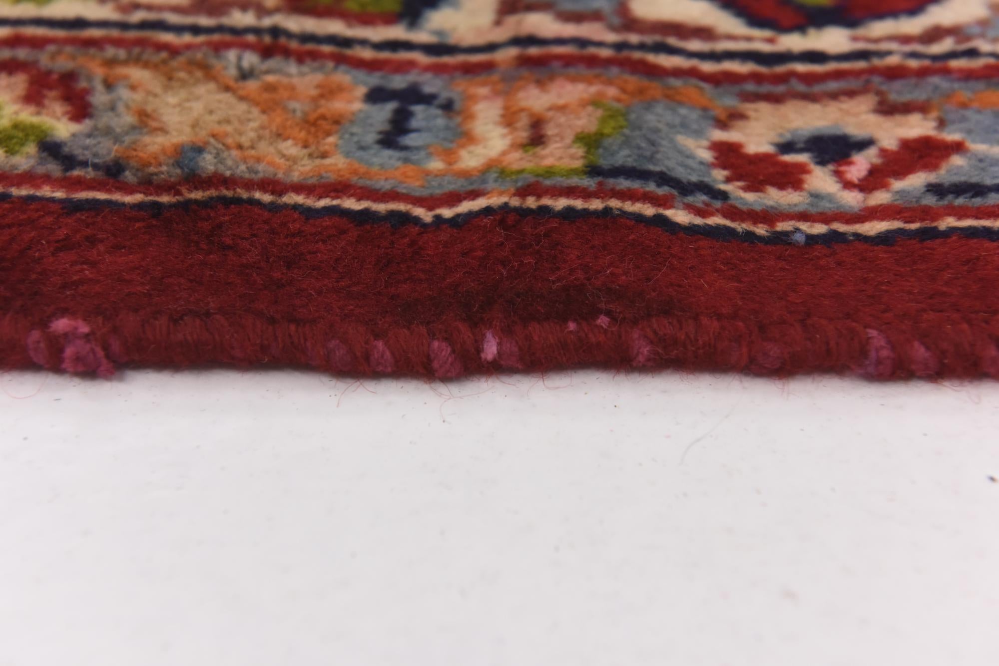 9' 10 x 13' 2 Hand Knotted Isfahan Persian Wool Rug