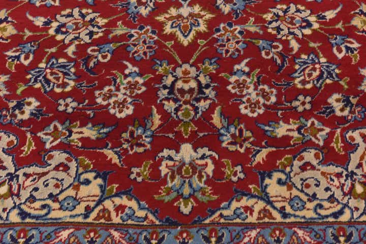 9' 10 x 13' 7 Hand Knotted Isfahan Persian Wool Rug