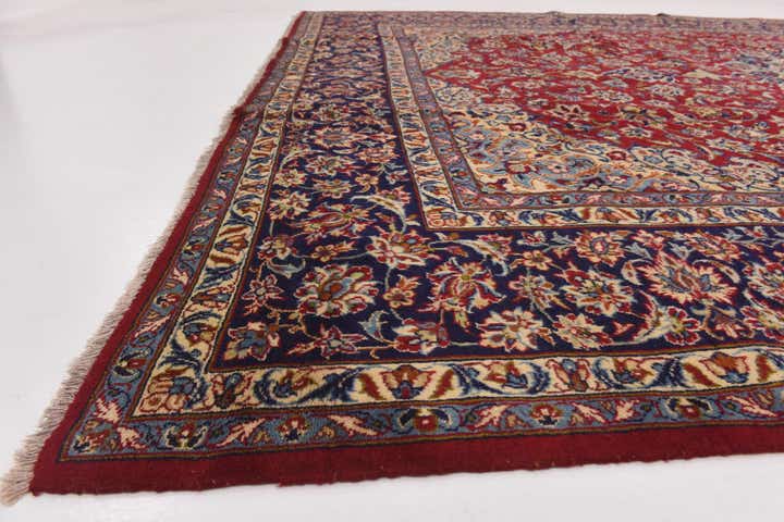 9' 10 x 13' 7 Hand Knotted Isfahan Persian Wool Rug