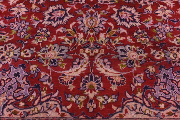 Detail image of 9' 6 x 13' 3 Hand Knotted Isfahan Persian Wool Rug