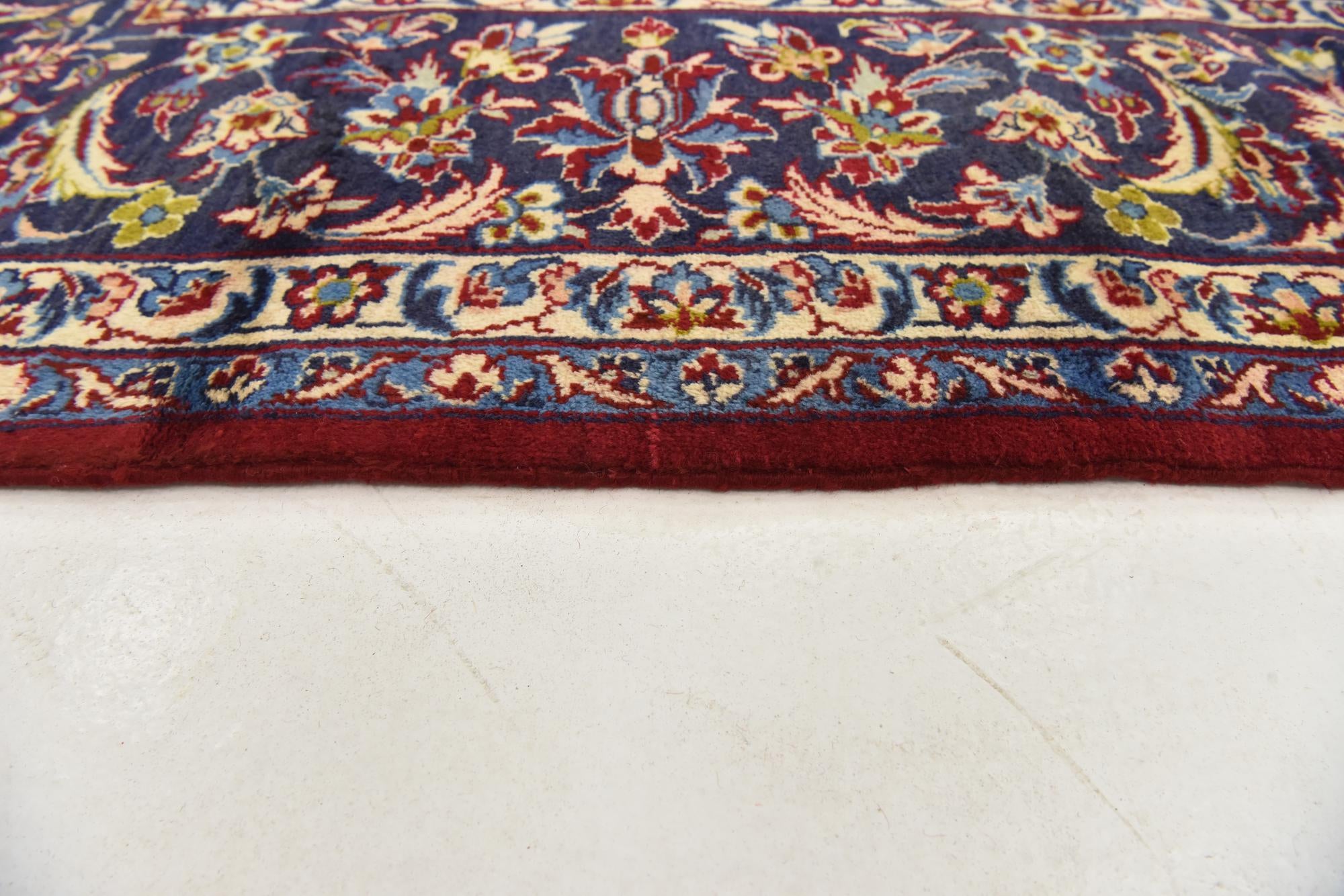 9' 8 x 13' Hand Knotted Isfahan Persian Wool Rug