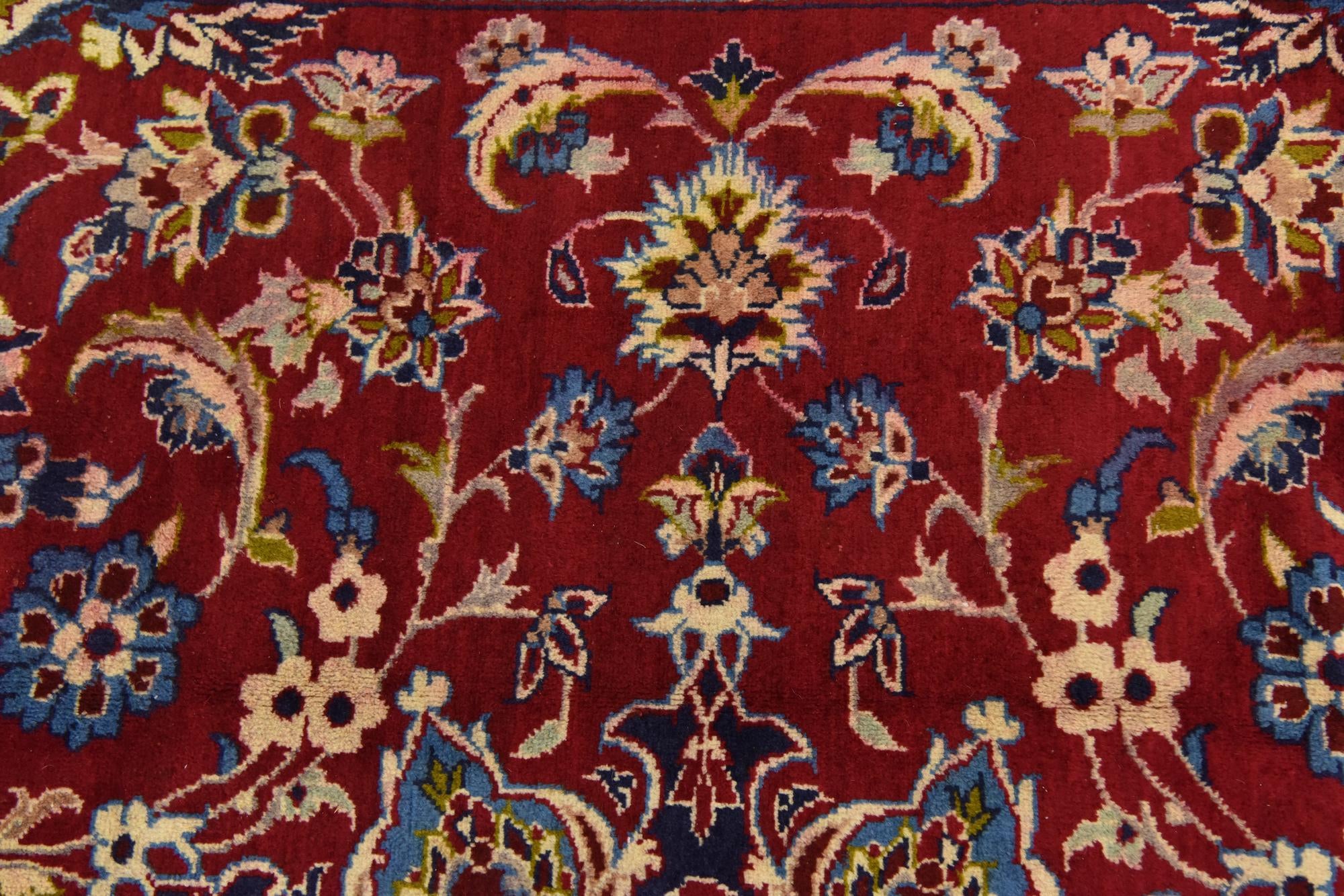 9' 8 x 13' Hand Knotted Isfahan Persian Wool Rug