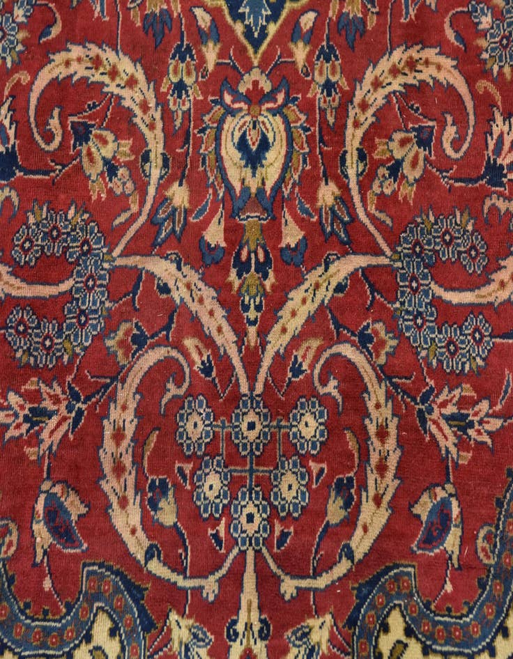 Detail image of 9' x 13' 3 Hand Knotted Isfahan Persian Wool Rug