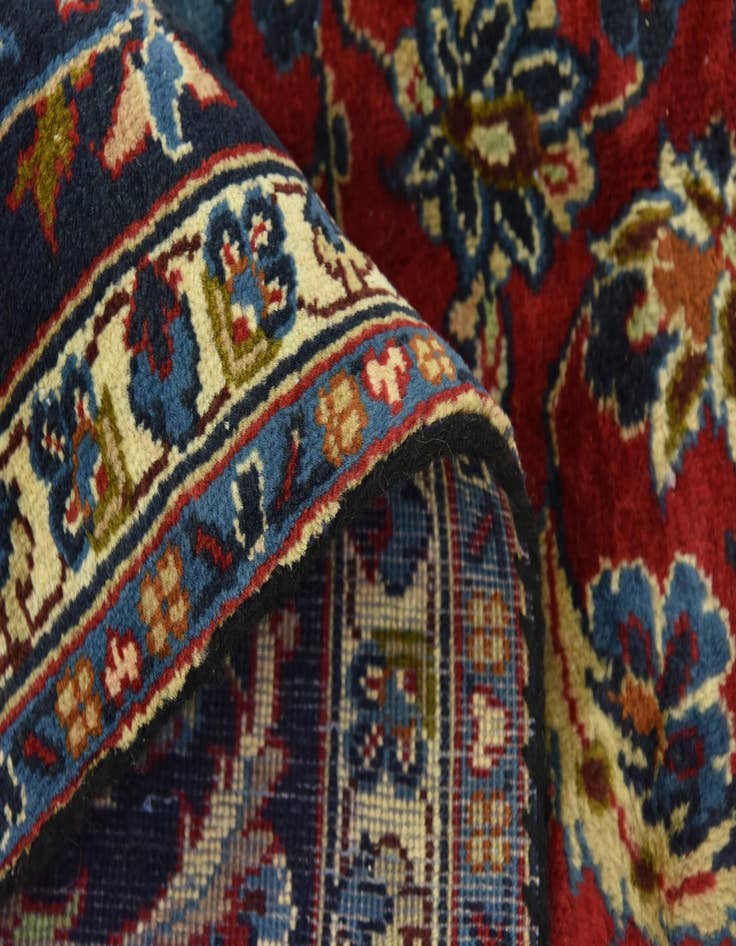 Detail image of 9' 8 x 12' 10  Hand Knotted Isfahan Persian Wool Rug