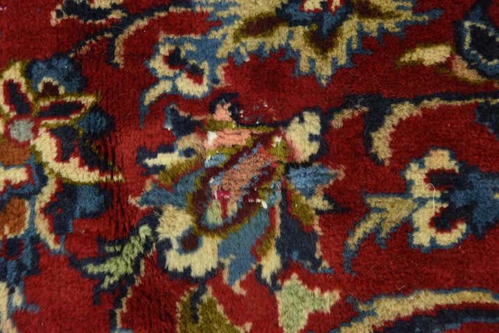 9' 8 x 12' 10 Hand Knotted Isfahan Persian Wool Rug