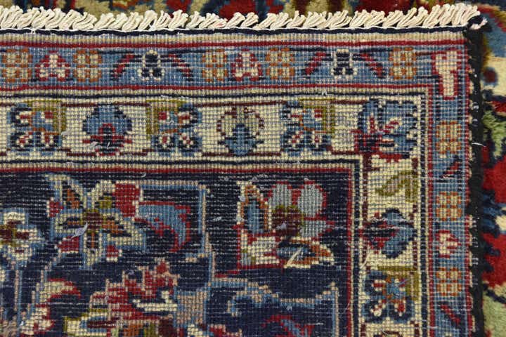 9' 8 x 12' 10 Hand Knotted Isfahan Persian Wool Rug