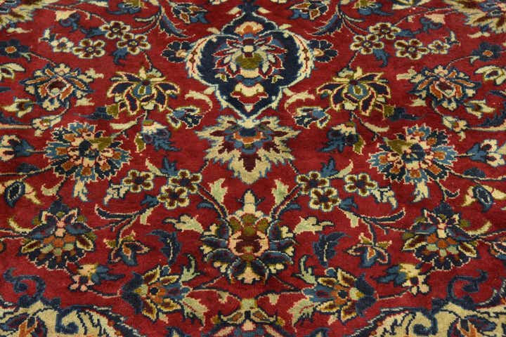 9' 8 x 12' 10 Hand Knotted Isfahan Persian Wool Rug
