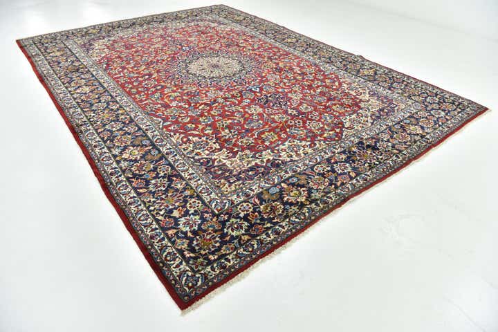 10' 1 x 13' 10 Hand Knotted Isfahan Persian Wool Rug