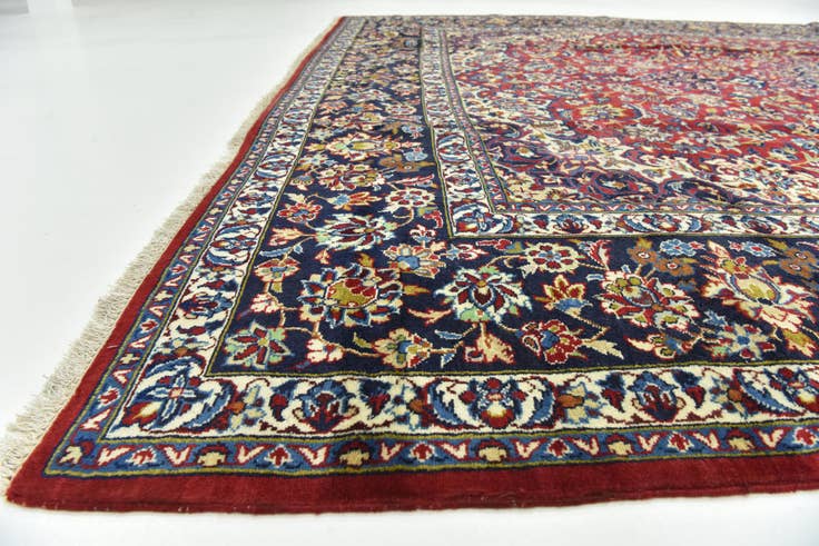 Detail image of 10' 1 x 13' 10 Hand Knotted Isfahan Persian Wool Rug