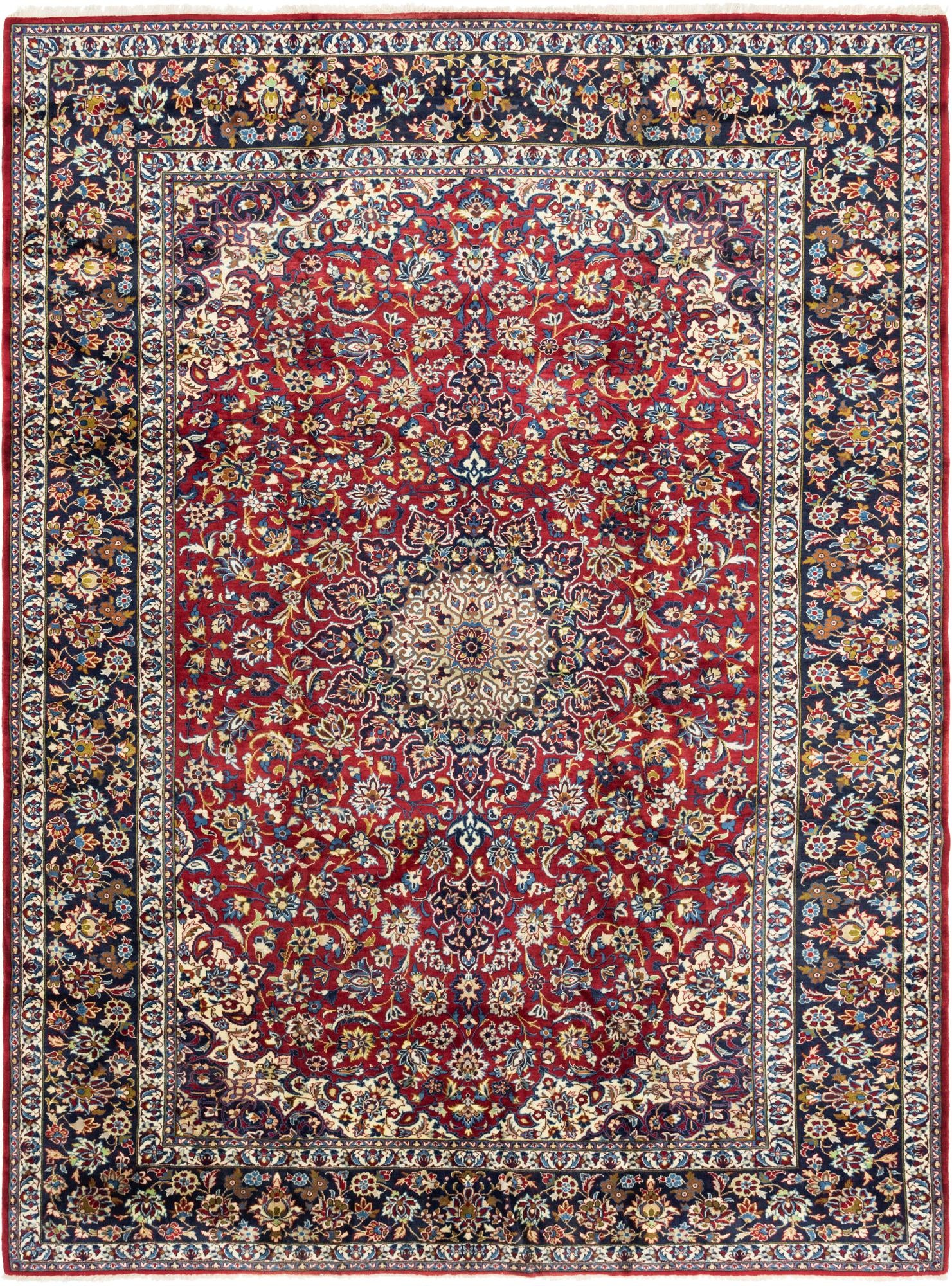 10' 1 x 13' 10 Hand Knotted Isfahan Persian Wool Rug