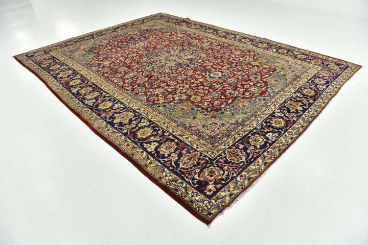 300cm x 405cm Hand Knotted Isfahan Persian Wool Rug