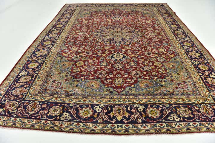 300cm x 405cm Hand Knotted Isfahan Persian Wool Rug