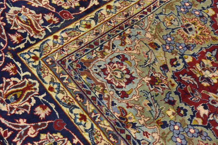 300cm x 405cm Hand Knotted Isfahan Persian Wool Rug